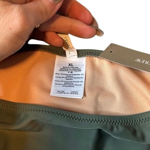 NWT J.Crew Heritage High-Leg Bikini Bottom XL Cool Cypress Green - Picture 5 of 5